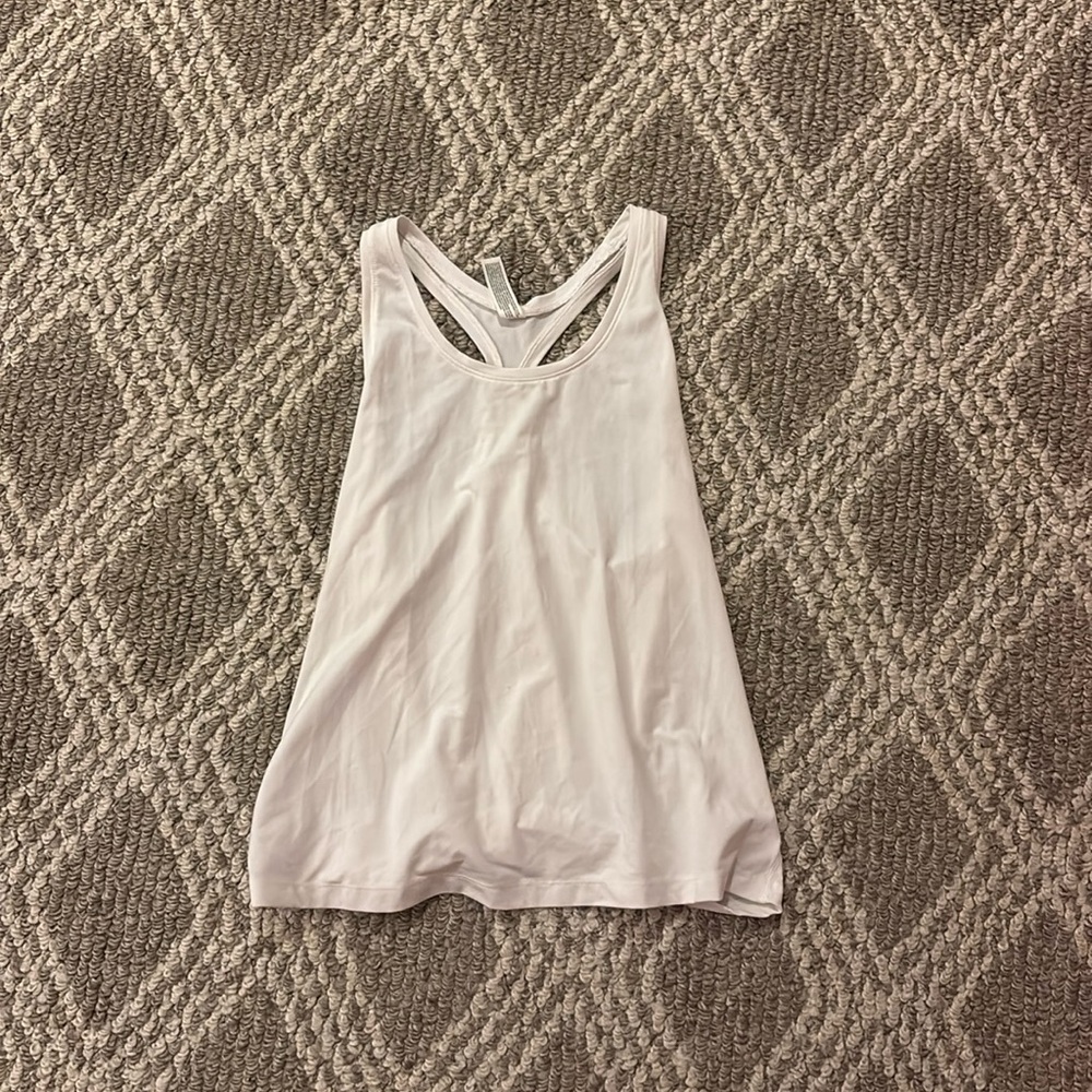 All In Motion White Racer-back Tank Top in White